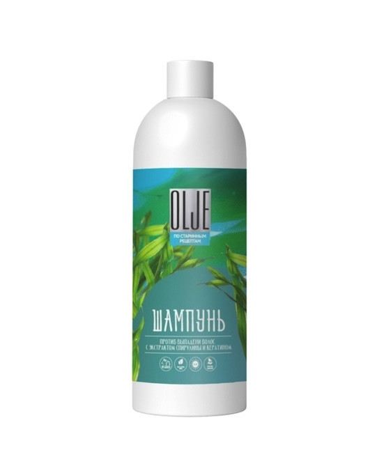 OLJE / Натуральный шампунь против выпадения волос с экстрактом концентрата спирулины и кератина 1000 мл в Новокузецке
