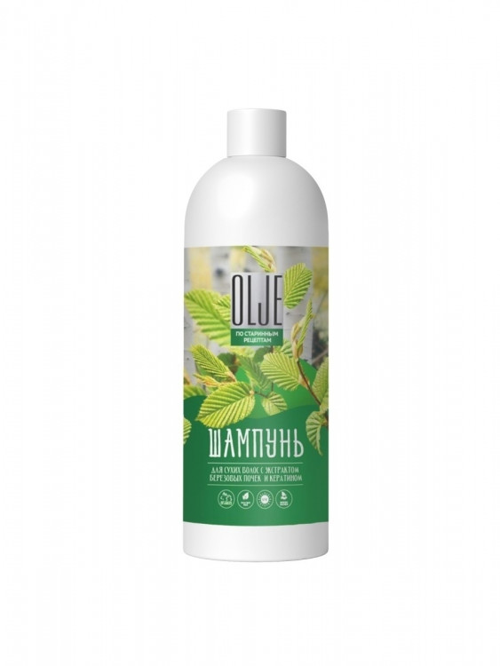 OLJE Натуральный шампунь для сухих волос с экстрактом березовых почек и кератином 1000 мл в Новокузецке