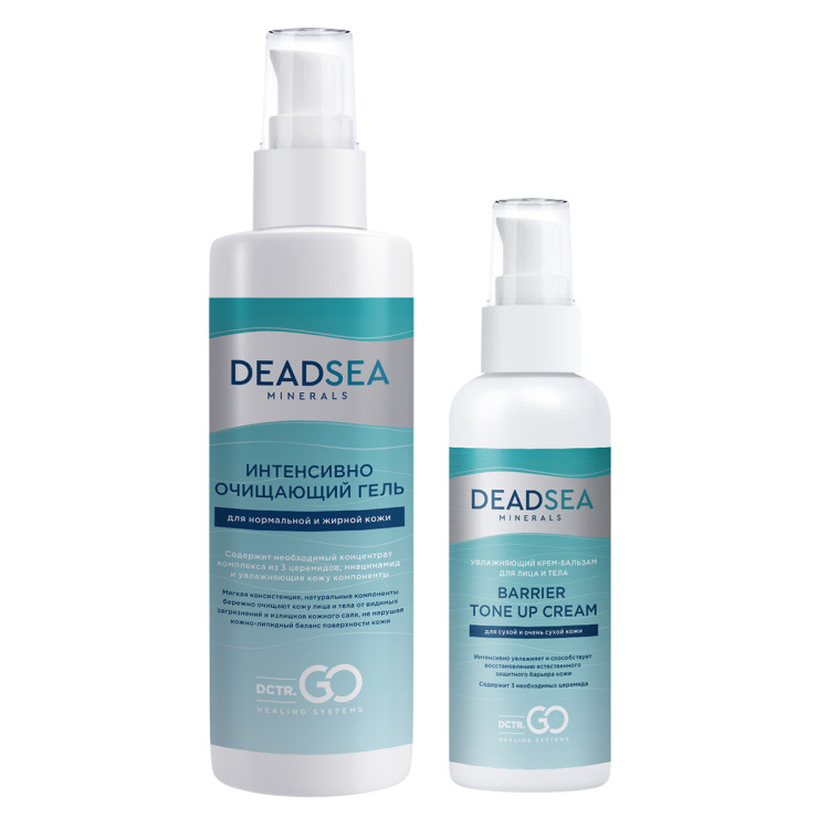 Dctr.Go Набор очищающий гель 250 мл и увлажняющий крем для лица с церамидами 100 мл в Новокузецке